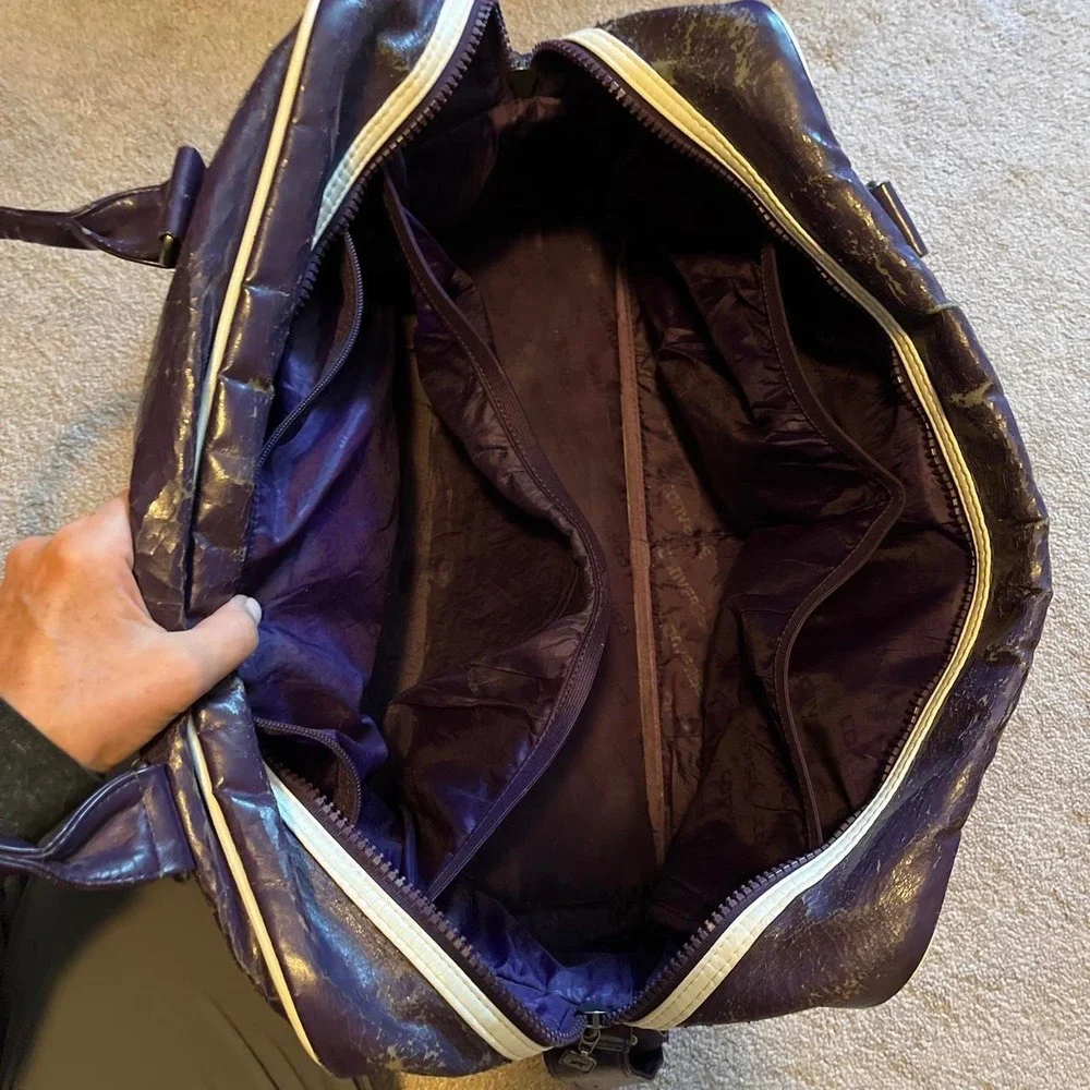 Converse vintage duffel messenger bag old school piping Y2K gym